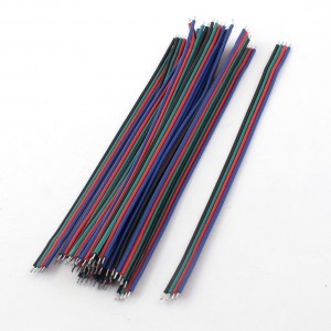 15Pcs 15cm 4-Wire Double Ends Tin-plated Breadboard Jumper Cable Wire