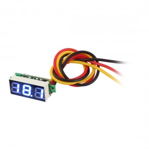 0-100V Blue Digit 3-Bits LED Digital Display Voltage Gauge Panel Voltmeter Meter