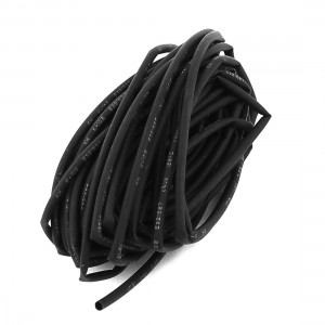 Black 5 Meter 1mm Dia Polyolefin Heat Shrinking Shrinkable Tubing Tube