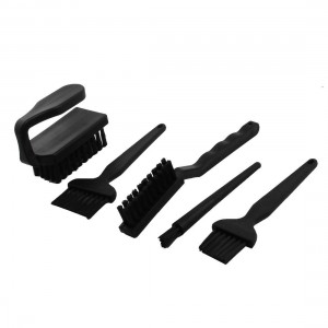 5PCS Black Plastic Handle Conductive Ground ESD Anti Static Brush