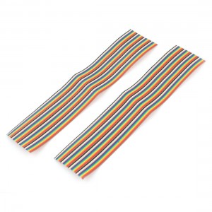 Connecting Testing 25cm Long 40-Pin Breadboard Jumper Wires Ribbon Cable 2Pcs
