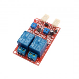 DC 5V 2 Channel LED Indicator Humidity Detection Sensor Relay Module