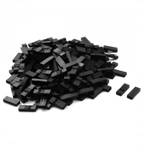 200 Pcs 2.54mm Black 2Pin Jumper Wire Housing Female Pin Connector