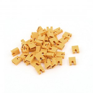 50 Pcs 2.54mm Standard Circuit Board Shunts Short Jumper Cap Connection Yellow