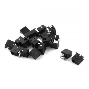 20pcs Black 3 Pin 1.3mmx3.5mm DC Power Jack Socket PCB Mount Connector