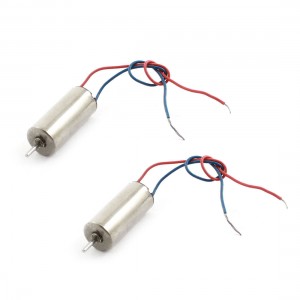 2Pcs DC1.5-4.5V 7500RPM 0.8mm Dia Shaft Magnet Coreless Motor 6mm x 14mm