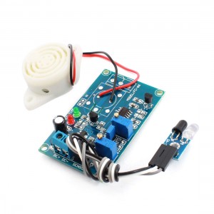 DC 24V No Infrared Reflection Tigger Sensor Alarm Buzzer Delay Module Green