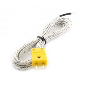 K-Type Temperature Testing Thermocouple Sensor Wire -50C to +200C 3 Meters