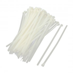 10" Reusable Adjustable Loop White Nylon Wire Cable Zip Tie Strap 100 Pcs