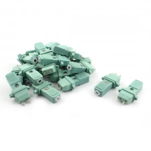 AC 250V 10A Waterproof 2-Pin Male Female Power Socket Connector 20Pcs