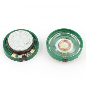 2 Pcs 0.25W 8Ohm 21mm Round Plastic Shell Magnet Electronic Speaker Loudspeaker