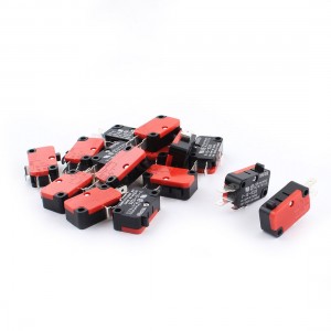 15pcs V 15 1C25 AC 250V 15A Micro Limit Switch Button SPDT Momentary Snap Action