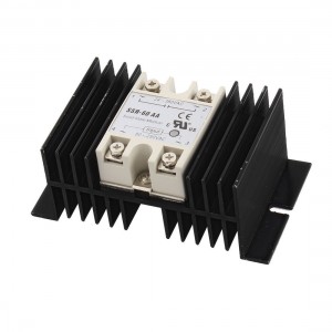 SSR 60AA AC80 250V to AC24 380V One Phase Aluminum Heatsink Solid State Relay