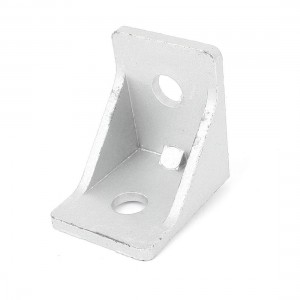 Silver Tone Alloy 90 Degree Door Corner Brace Angle Bracket 36 x 36mm