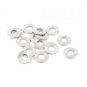 15 Pcs Stainless Steel Industrial Serrated Lock Conical Spring Washer M4