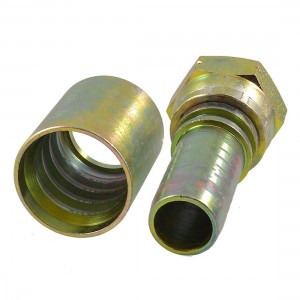 Hydraulic 1" PT Thread Cone Flared Tube High Pressure Oil Pipe Adapter