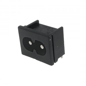 10 Pcs Electrical Black IEC320 Inlet C8 Power Adapter 250V 2.5A