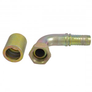 Hydraulic 1" PT Thread Right Angle Oil Pipe Joint Fitting Connector