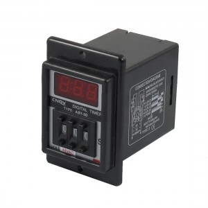AC 48V 0 01 9 99 Second Digital Timer Time Delay Relay Black 8 Pin ASY 3D