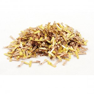 500 Pcs RF370 0 1 Gold Tone Carbon Brush Holder for RF370 Motor Rujmz