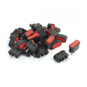30pcs KCD1 3 SPST 2 Terminals Latching Boat Rocker Switch 6A AC250V 10A 125VAC