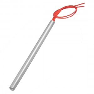 Red 2 Wire 16mm x 240mm Stainless Steel Tube Cartridge Heater AC 110V 600W