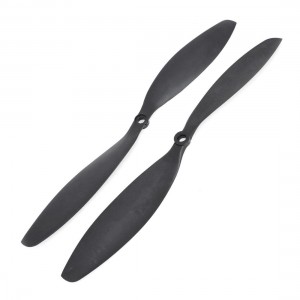 Pair Black 11x4 7 2 Blades CW CCW Replacement Propeller for RC Model Aircraft