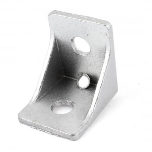 90 Degree 9mm Hole Dia Furniture Door Angle Bracket 33mm x 30mm