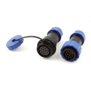 Pair Waterproof Aviation Cable Connector Plug + Socket SD20-12 12 Pin IP68