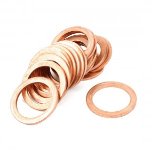 24mm x 32mm x 2mm Metric Ring Shape Copper Flat Washer 20 Pcs