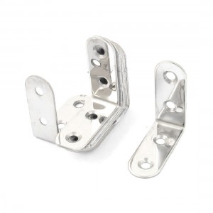 Furniture L Shape Corner Brace Right Angle Bracket Fastener 40x40x16mm 10 Pcs