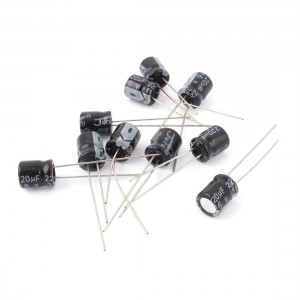 10 Pcs 16V 220uF 105C Radial Lead Electrolytic Capacitor 6mm x 8mm