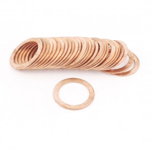 20pcs 24mmx32mmx1 5mm Copper Crush Washer Flat Ring Gasket Fitting