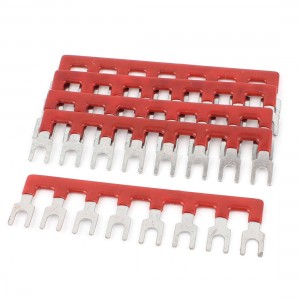 5pcs 8pin Wire Cord Connector Fork Type Terminal Barrier Block 600V 25A