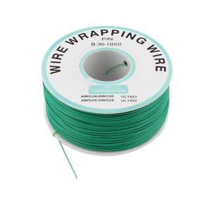 PCB Solder 0 25mm Tin Plated Copper Cord Wire Wrapping Wire Green 30AWG 200M
