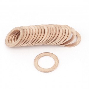 20PCS 22mm OD 15mm ID 1.5mm Thick Copper Washer Flat Ring Oil Brake Line Seal