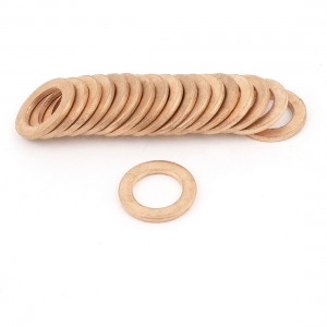 20Pcs 10mmx16mmx1.5mm Copper Crush Washer Flat Ring Gasket Fitting