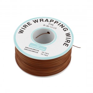 PCB Solder 0 25mm Tin Plated Copper Cord Wire Wrapping Wire Brown 30AWG 200M