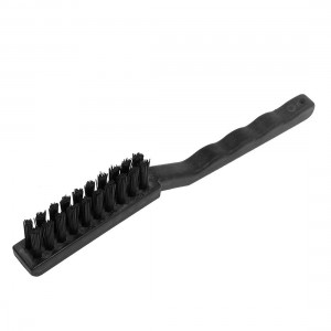 Waved Plastic Handle PCB Circuit Board Anti Static Brush Black 6.8" Long