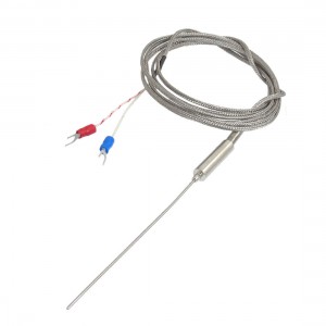 K Type 100mm x 1.5mm Temperature Controller Earth Thermocouple Probe 2M