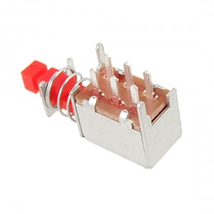 10 Pcs Self Locking Unidirectional Push Button Switch