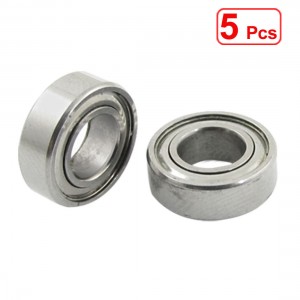 5 Pcs 6mm x 12mm x 4mm Shielded Miniature Ball Bearings MR1260Z