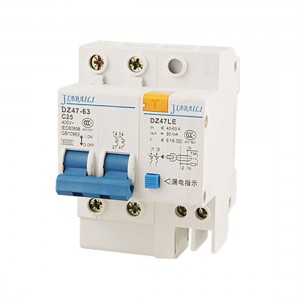Double Pole Earth Leakage Circuit Breaker AC 400V 25A