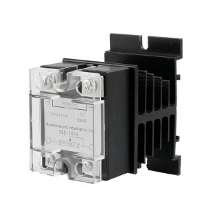 Solid State Relay Voltage Resistance Regulator 10A 25-380V AC w Heat Sink Mrzzx