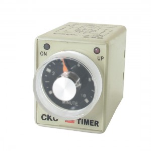 24V AC 10Min 0-10m DPDT 8 Pin 8P Terminals Delay Timer Time Relay AH3-3