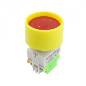 AC 660V 10A Red Mushroom 1NO 1NC Momentary Round Push Button Switch