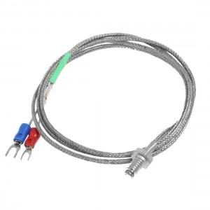 39" Long 6mm Screw Dia Thermocouple K Type Temperature Sensor 0-400C