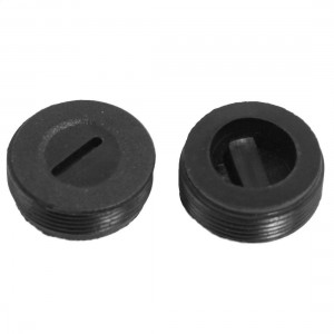 2 Pcs Male Threaded 22mm Diameter Carbon Brush Holder Cap Cover