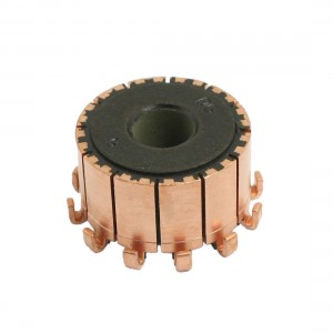 8mm x 23.2mm x 14.5mm 12 Gear Tooth Copper Shell Mounted On Armature Commutator