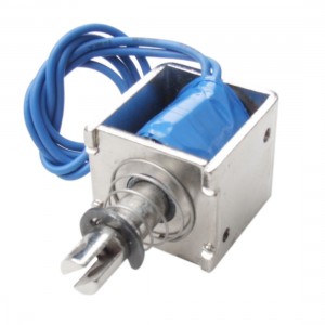 DC 24V 0.35A Open Frame Push Type Solenoid Electromagnet
